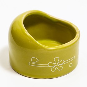 

Миска керамическая "Хомячок", 6,3 х 4,5 см, зеленая
