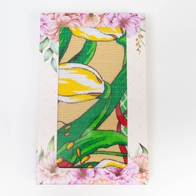 

Полотенце в коробке 45х60 см, Цветы, салатовый, вафля, 160 гр/м2, хлопок 100%