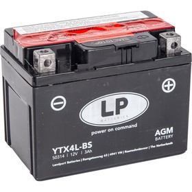 Аккумулятор Landport YTX4L-BS, 12В, 3 Ач, пуск ток 40 А, обратная (- +) Ош