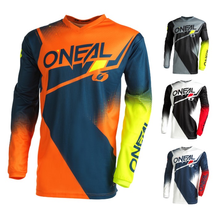 Джерси O'NEAL Element Racewear V.22, детская, мужской, синий/оранжевый, XXL