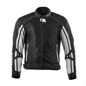 Куртка текстильная MOTEQ REBEL, мужская, черный/белый, M Ош