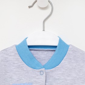 

Кофточка детская «Милый енотик», цвет серый/голубой, рост 62 см