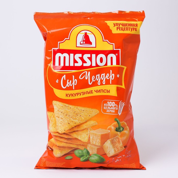 

Чипсы кукурузные MISSION сыр Чеддер 150г