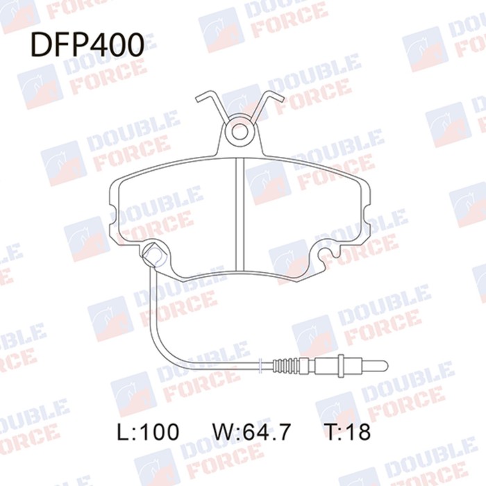 Колодки тормозные дисковые Double Force DFP400