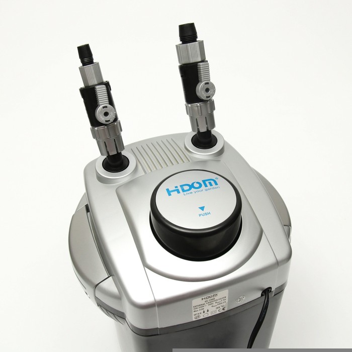 фото Внешний фильтр hidom ex-1000, 1000 л/ч, 22 вт, с комплектом наполнителей и аксессуаров