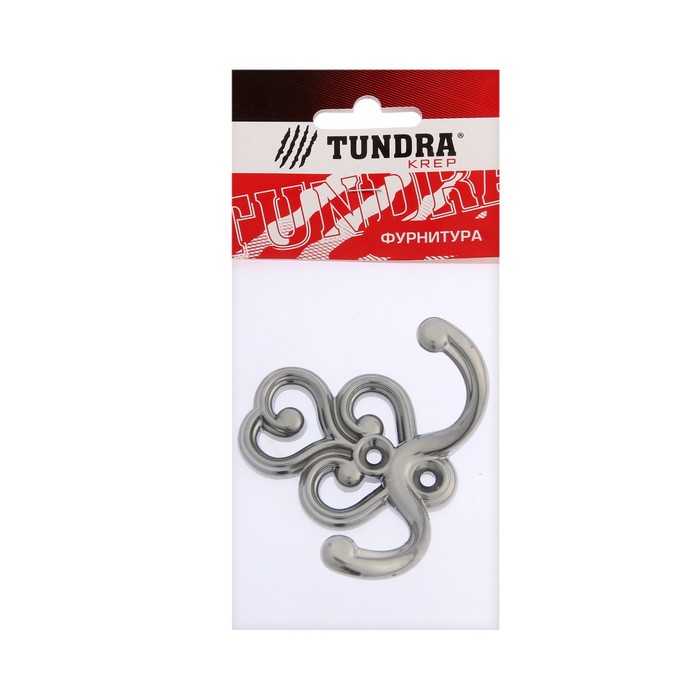 Крючок-вешалка TUNDRA №41 хром, 1 шт