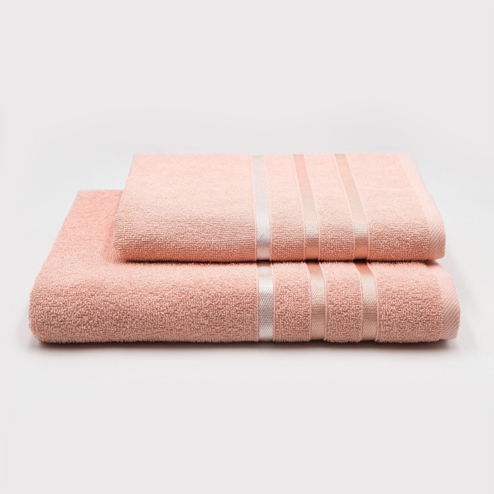 фото Полотенце махровое 70*130 аквамарин, цвет ванильный, 380г/м хл 100% премьер текстиль