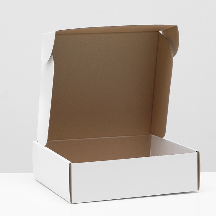 Коробка самосборная, белая, 27 х 24 х 8 см,