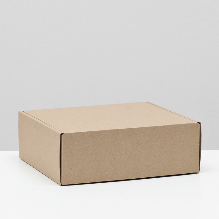 коробка самосборная бурая 26 х 24 х 10 см Коробка самосборная, бурая, 26 х 24 х 10 см