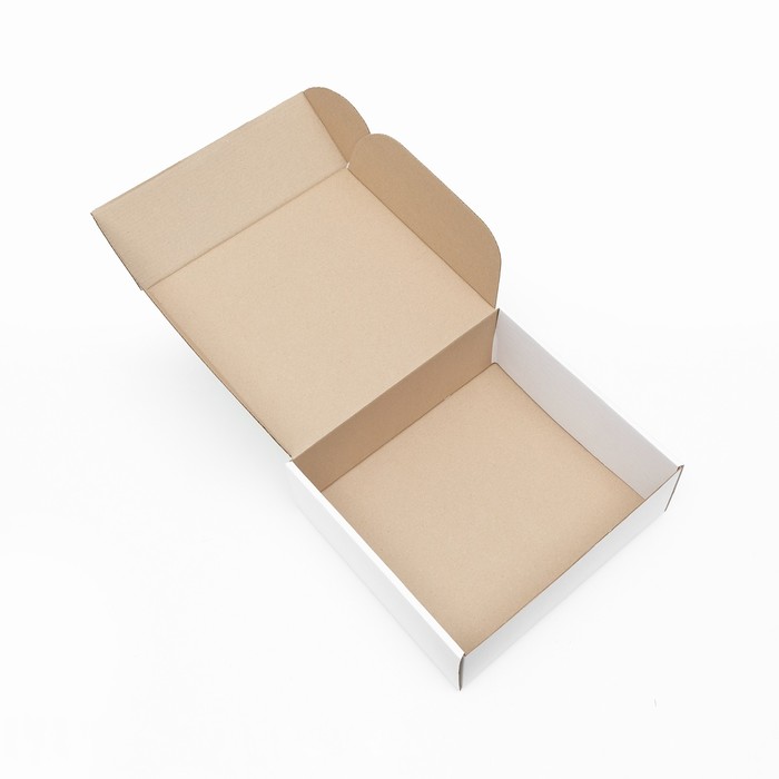 Коробка самосборная, белая, 26 х 24 х 10 см,
