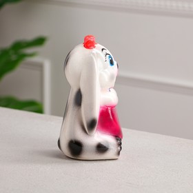 

Копилка "Зайчик с сердцем", белая, керамика, 20 см