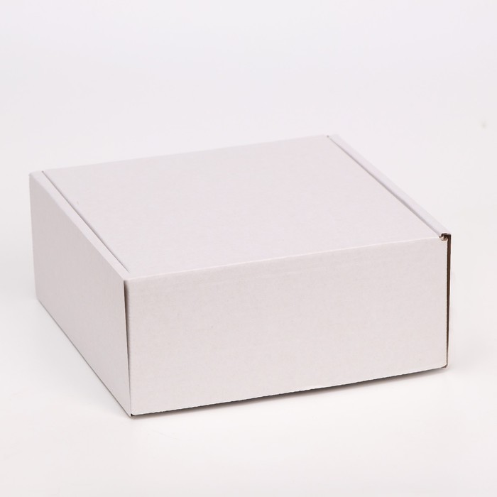 Коробка самосборная, белая, 18 х 18 х 8 см коробка самосборная почтовая белая 40 х 27 х 18 см