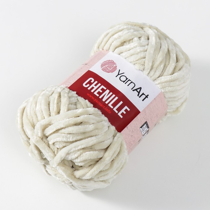 

Пряжа "Chenille" 100% микрополиэстер 90м/100гр (545 сливочный)