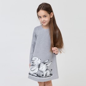 

Платье для девочки, цвет серый, рост 116