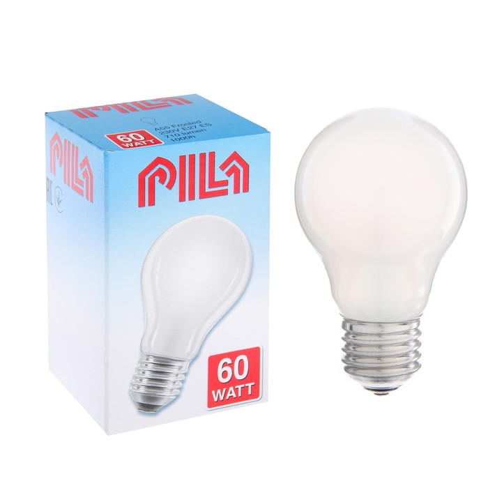 Лампа накаливания Pila Stan A55 FR 1CT/12X10, E27, 60 Вт, 230 В