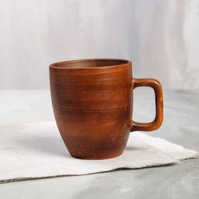 

Кружка "Чайная", гладкая, красная глина, 0.3 л