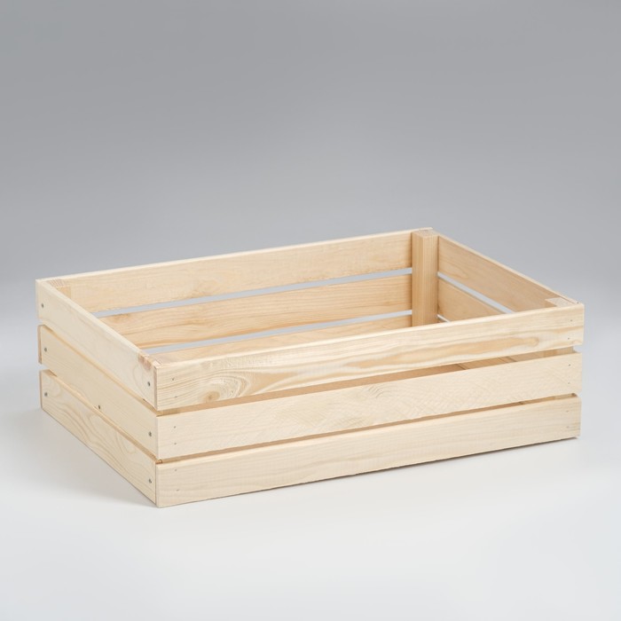 фото Ящик деревянный для стеллажей 50х35х15 см добропаровъ