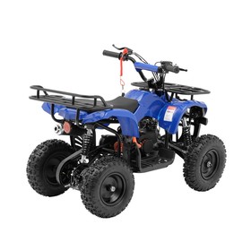 

Квадроцикл бензиновый детский, двухтактный, 49 сс, механический стартер, синий, М-49