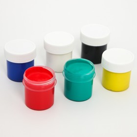 

Гуашь, 6 цветов х 20 мл, Синий трактор