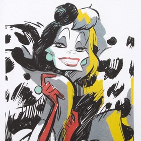 

Футболка "Cruella" Злодейки, р. M-L, белый