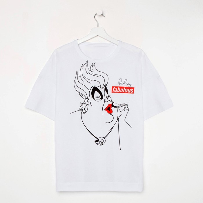 

Футболка «Урсула» Злодейки oversize, цвет белый