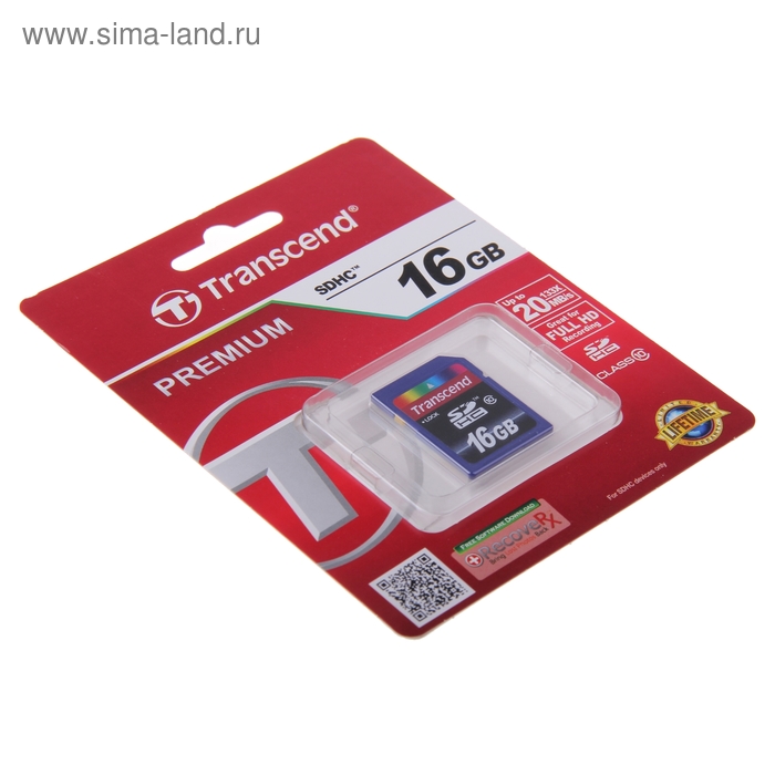 Карта памяти transcend sdhc 16 гб