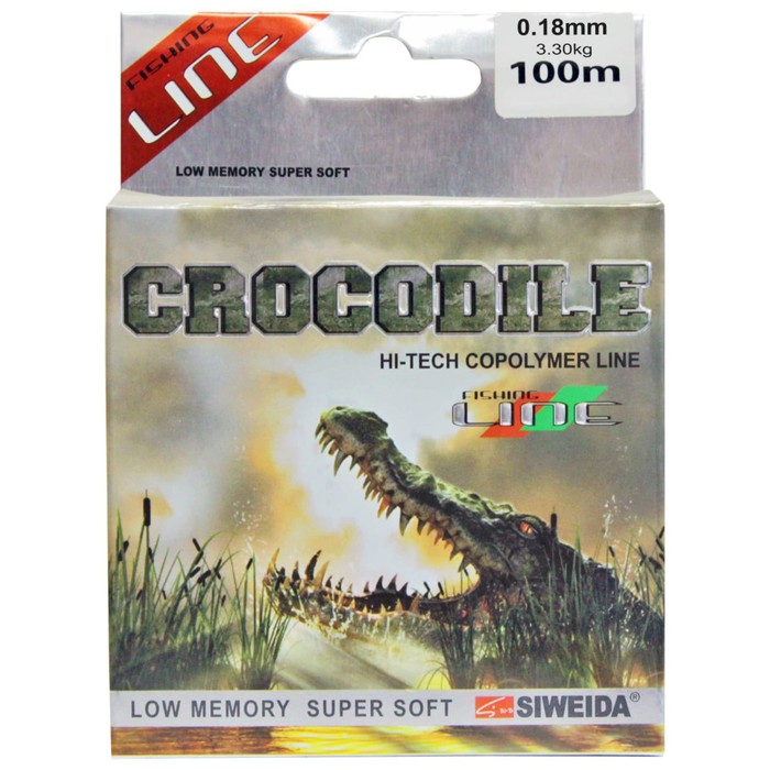 фото Леска siweida "crocodile" 100м 0,18 (3,30кг) прозрачная