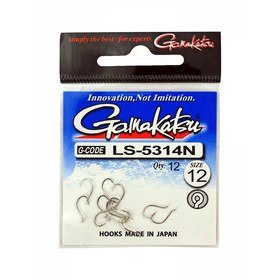 

Крючок GAMAKATSU LS-5314N N/L (NICKEL) №12 (12шт)