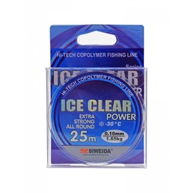 

Леска SIWEIDA "ICE CLEAR" 25м 0,10 (1,65кг) прозрачная