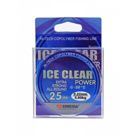 

Леска SIWEIDA "ICE CLEAR" 25м 0,22 (5,80кг) прозрачная
