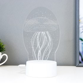 

Светильник сенсорный "Медуза" LED 7 цветов USB/от батареек белый