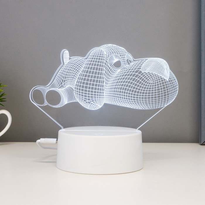 

Светильник сенсорный "Собачка" LED 7 цветов USB/от батареек белый RISALUX