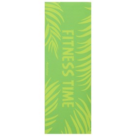 

Коврик для фитнеса Fitness time 173 х 61 х 0,4 см, цвет зелёный