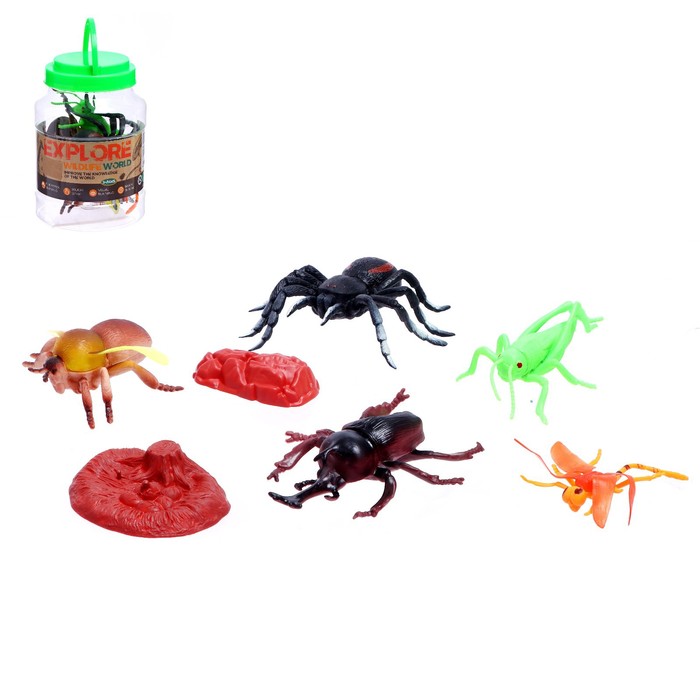 Набор животных «Жуки и пауки» набор животных жуки и пауки