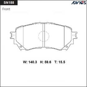 Дисковые тормозные колодки ADVICS SN188