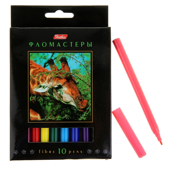 Фломастеры 10цв "Дикий мир"