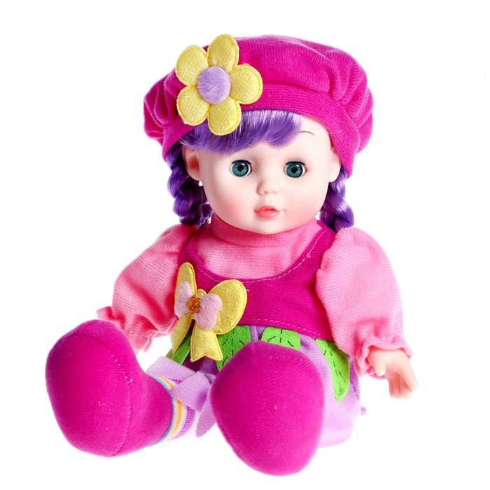 фото Кукла мягконабивная «малышка кэтти» 31 см, со звуком, в платье