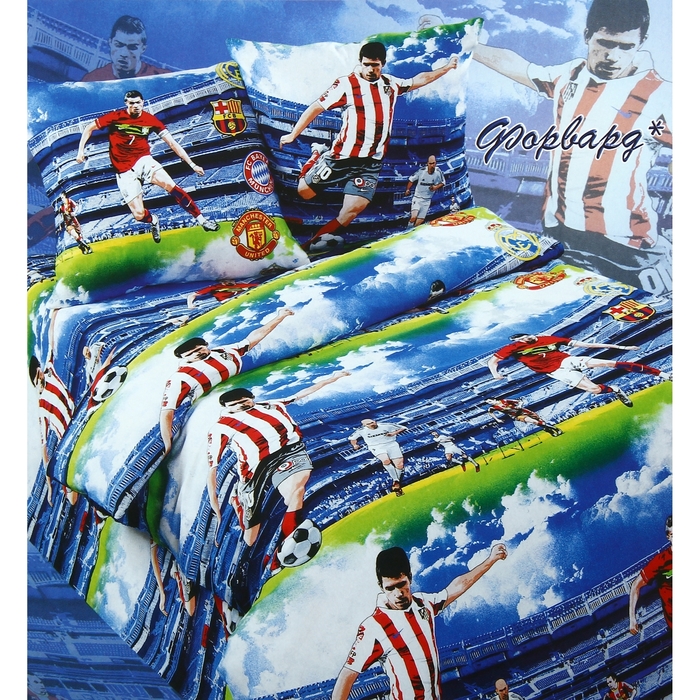 Постельное бельё Сударушка "Форвард-1" 1,5 сп., размер 150х215 см, 150х215 см, 70х70 см - 2 шт.