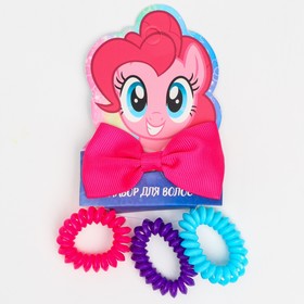 Набор для волос заколка+резинки 3 шт 'Пинки Пай', My little Pony Ош