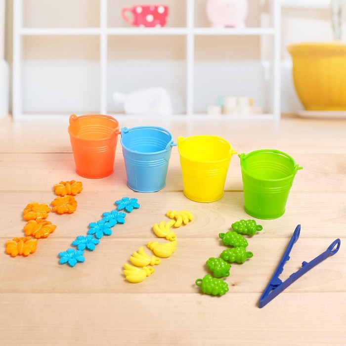 

Сортер «Цветные ведёрки», в пакете