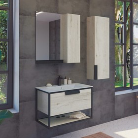 

Зеркало-шкаф COMFORTY «Бонн-75» цвет дуб дымчатый