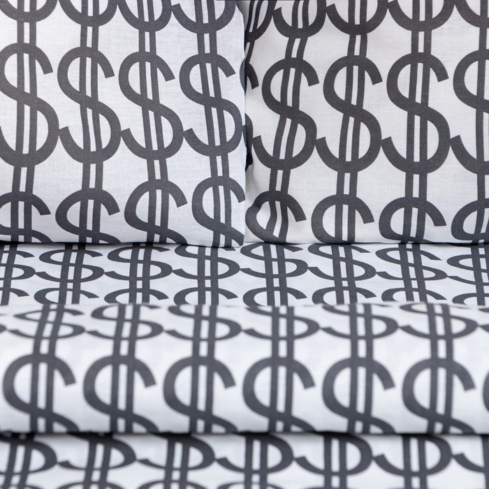 фото Постельное белье этель евро dollars 200*217 см,220*240 см,70*70 см -2 шт,бязь