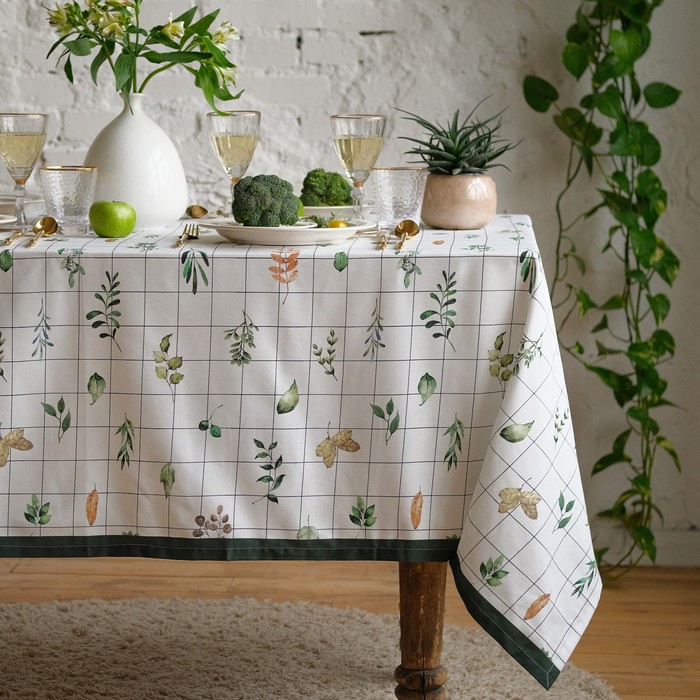 

Скатерть "Этель" Flora 149х110 см, 100% хлопок, саржа 190 г/м2