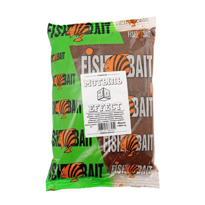 фото Прикормка fishbait «3d» 1 кг. мотыль