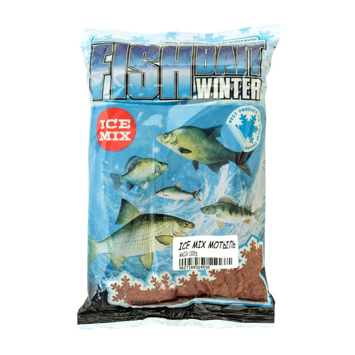 фото Прикормка fishbait «ice mix» 1 кг. мотыль