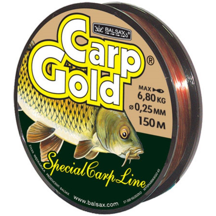 фото Леска balsax "gold carp" 150м 0,25 (6,8кг)