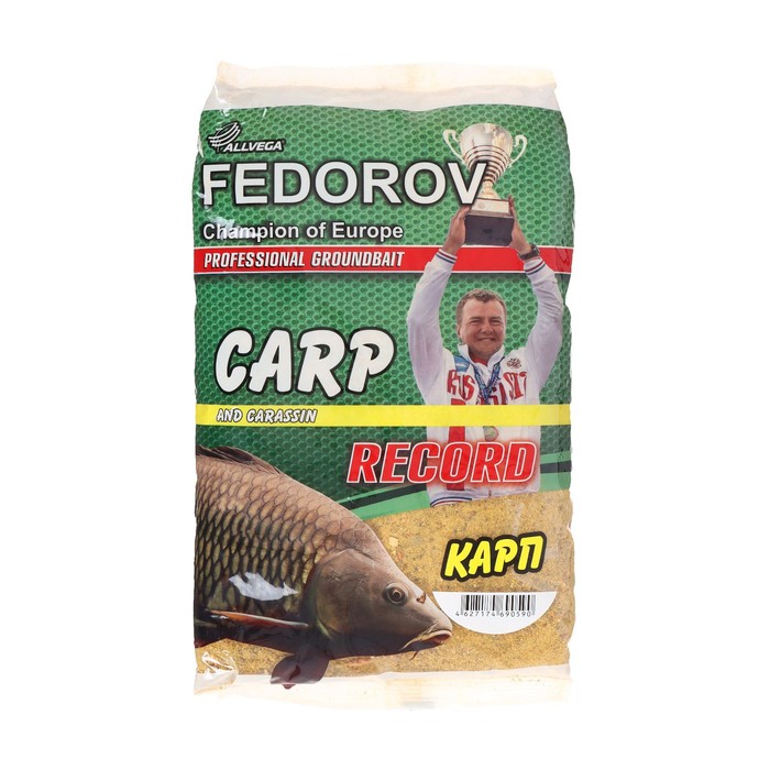 Прикормка ALLVEGA FEDOROV RECORD, карп, 1 кг прикормка allvega team allvega carp карп 1 кг