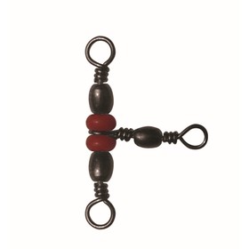 

Вертлюг-тройник SIWEIDA (triple red beads swivels) №7Х9 (24кг,5шт/уп)