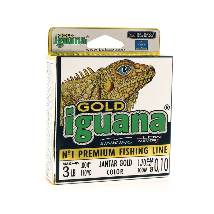 фото Леска balsax "iguana gold" box 100м 0,10 (1,7кг)