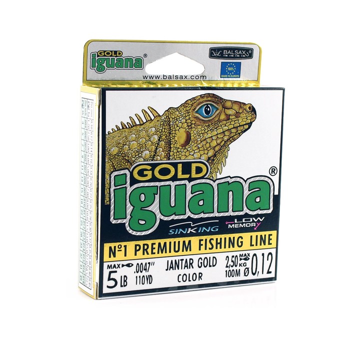 фото Леска balsax "iguana gold" box 100м 0,12 (2,5кг)